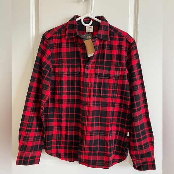 North Face Plaid Flannel Shirt. Size S. NWT - Picture 1 of 4